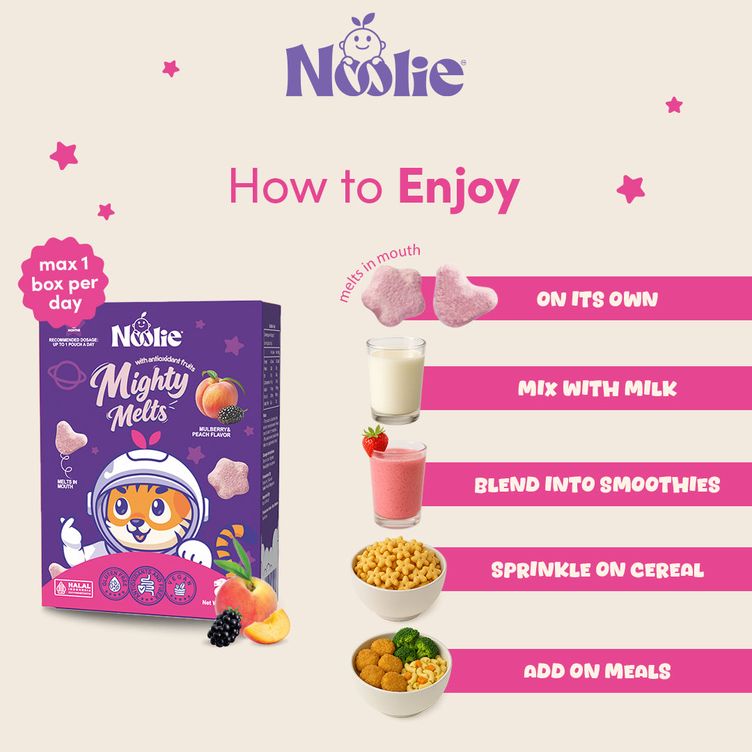 Noolie® Mighty Melts, Immunity & Antioxidant Boost for Kids (Dairy-Free)